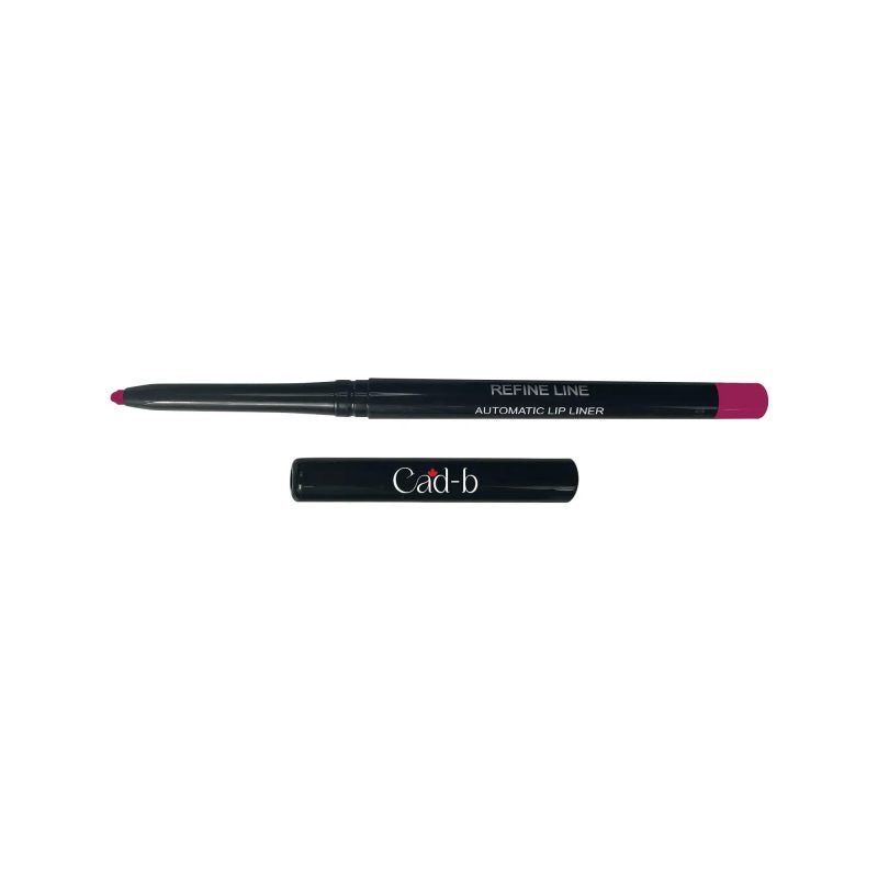 Cad b Automatic Lip Liner Power Trip All04 in black, creamy retractable lip pencil with shea butter for natural finish and long-lasting wear.