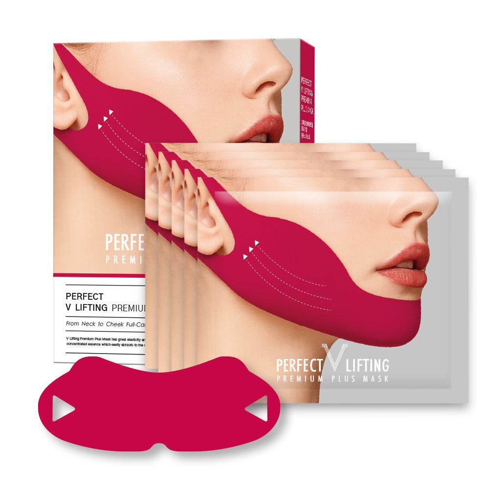 V Face Collagen Red Bandage Gel Non-soak Ear-loop Mask