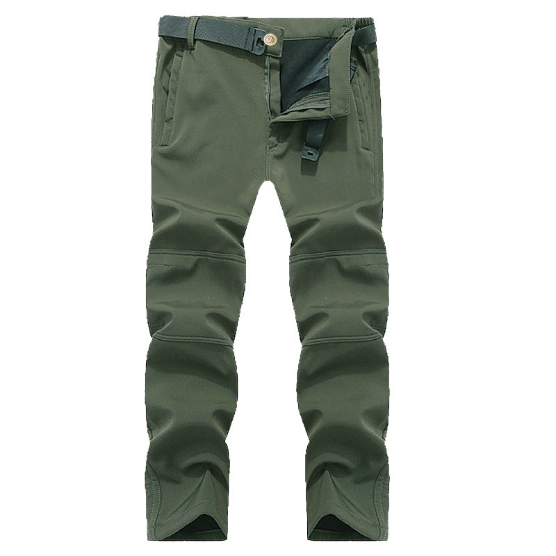 Men's insulated outdoor softshell trousers from Dropshipman designed for cold weather, featuring a durable, weather-resistant fabric.