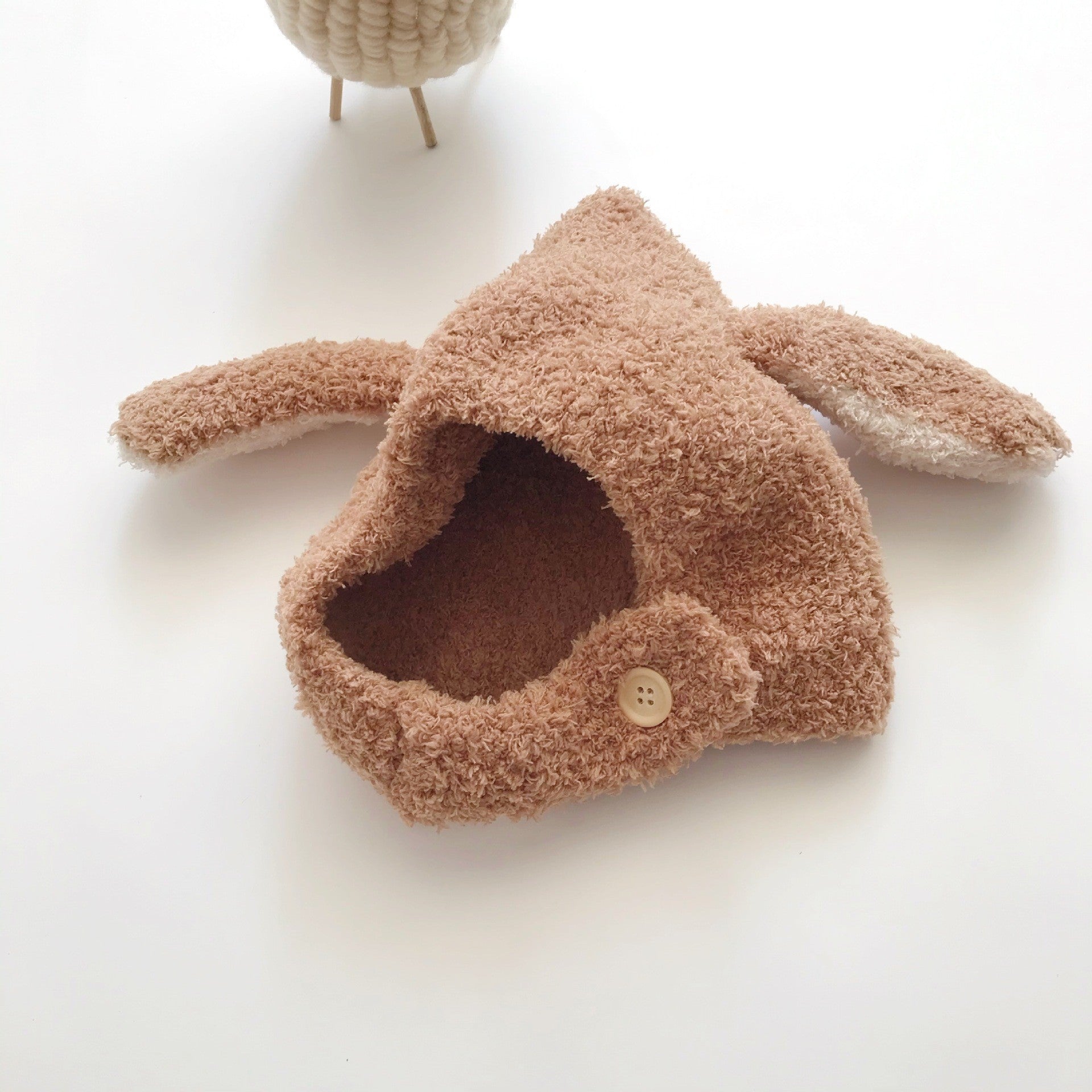 Fluffy Bunny-ear Fleece Earflap Hat For Babies And Toddlers