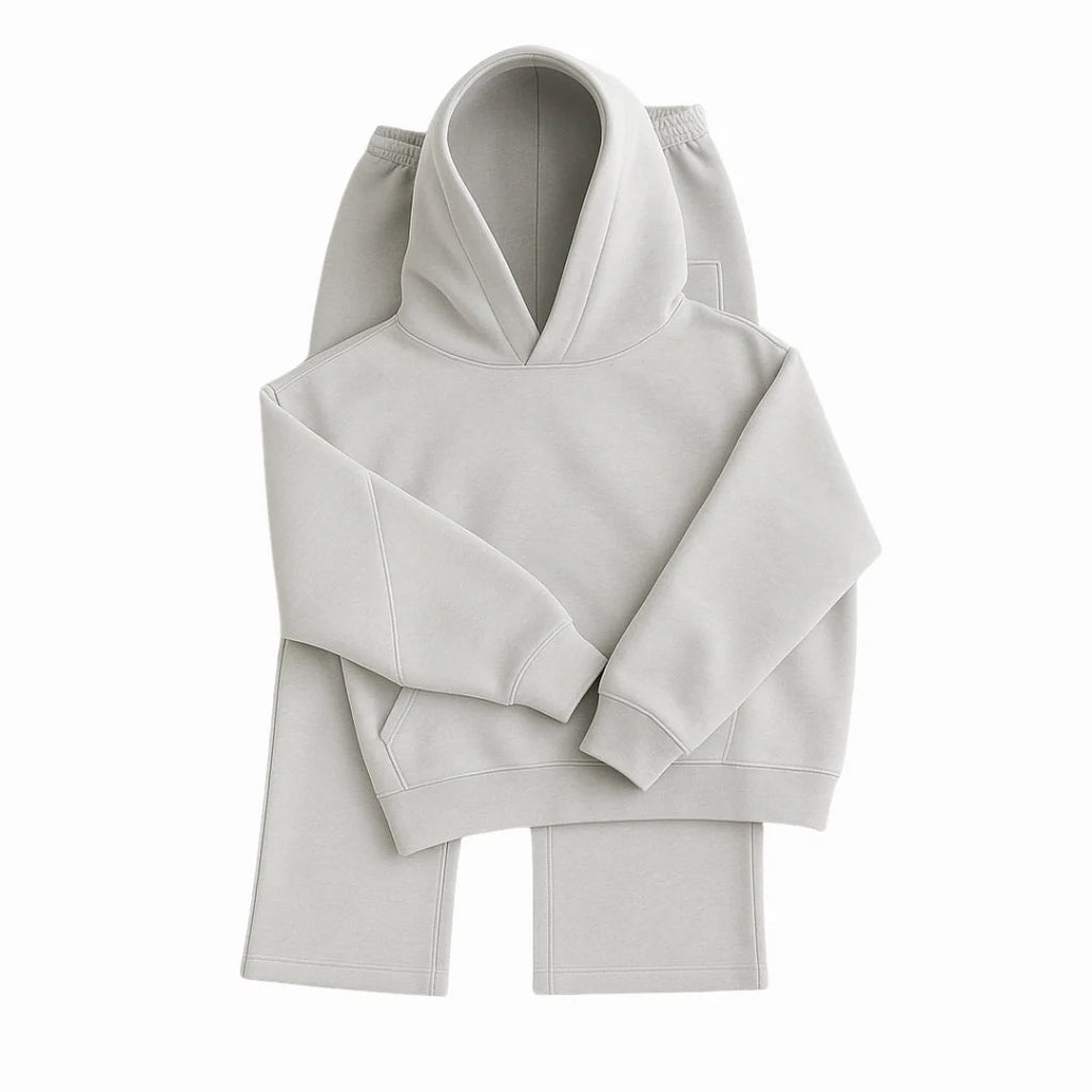 Men's heavyweight structured hoodie by Dropshipman featuring 3D cut design, adjustable drawstring hood, ribbed cuffs, and hem.