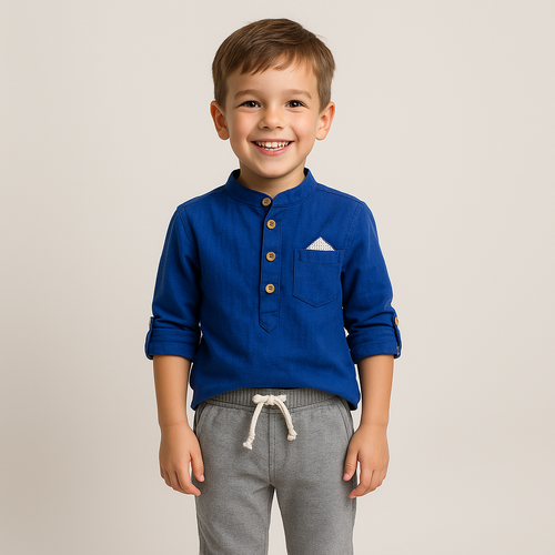 Children's casual boys' set by JuniorKids featuring a breezy, comfortable outfit with t-shirt and shorts for boys.
