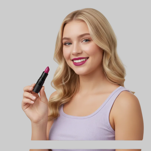 Cad B creamy lipstick for lips with Vitamin E, providing hydrating, long-lasting color and a smooth, polished finish.