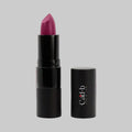 Creamy Cad B lipstick with Vitamin E, featuring hydrating formula and long-lasting color on lips.