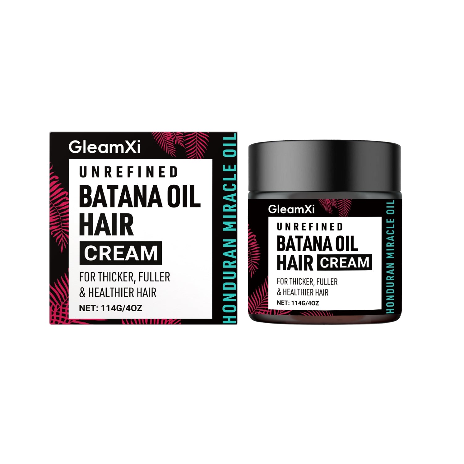 Dropshipman Platthana Hair Care Cream jar with cream visible, designed for nourishing and styling hair.
