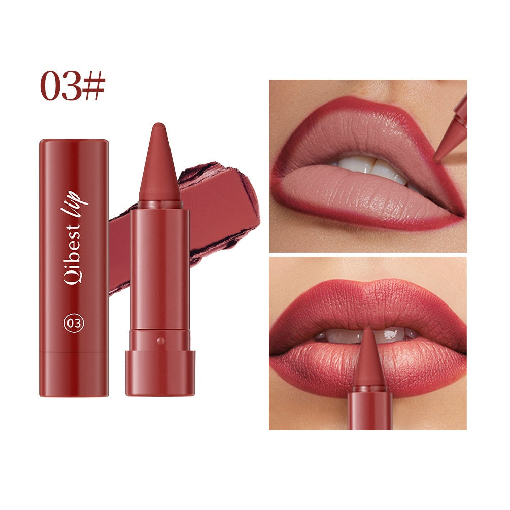 Matte Twist-Up Lipstick by Dropshipman, showcasing a long-lasting, waterproof lipstick with a smooth twist-up design.