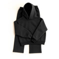 Men's heavyweight structured hoodie by Dropshipman with 3D cut design, adjustable drawstring hood, ribbed cuffs, and hem.