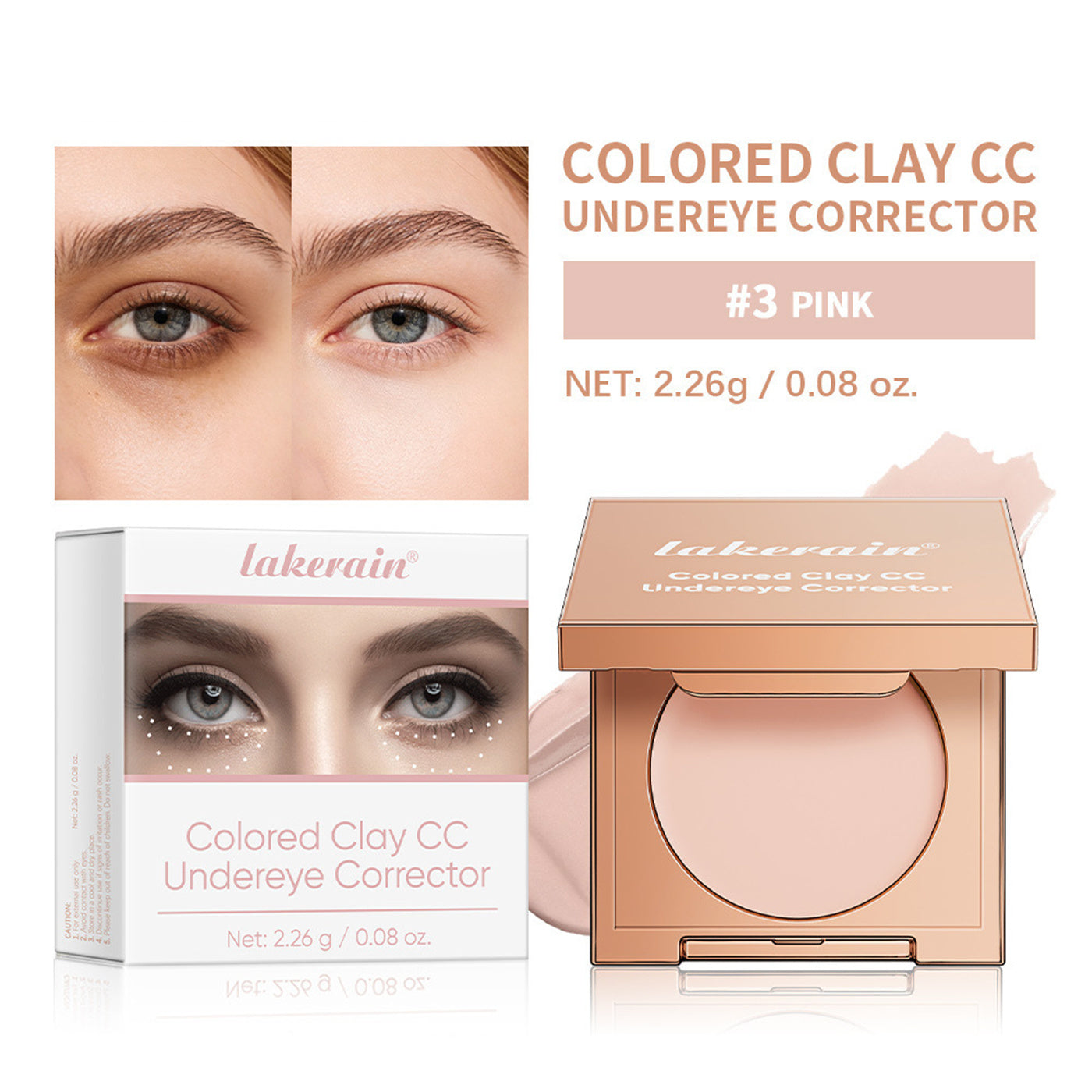 Dropshipman under-eye color-correcting concealer in a compact tube, designed to hide dark circles instantly.