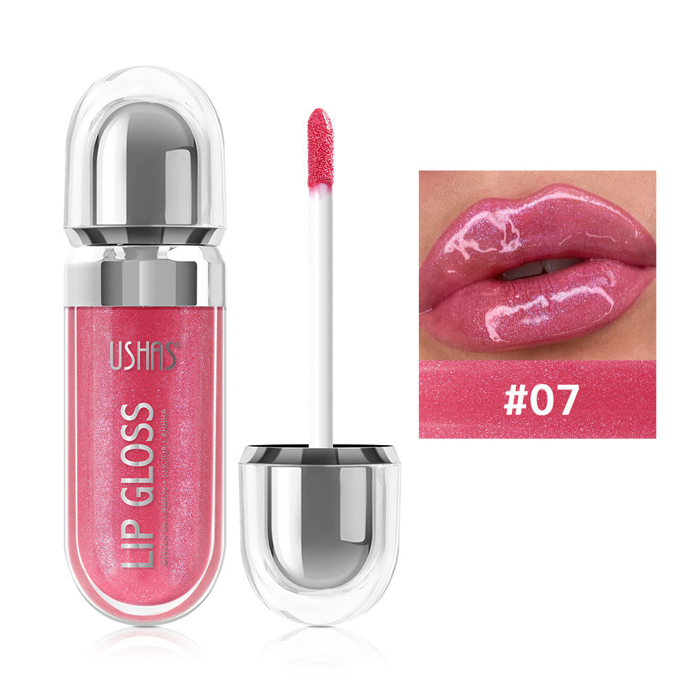 Pearlescent liquid lipstick by Dropshipman with a shimmering finish, long-lasting, nonstick formula, shown in a sleek tube.