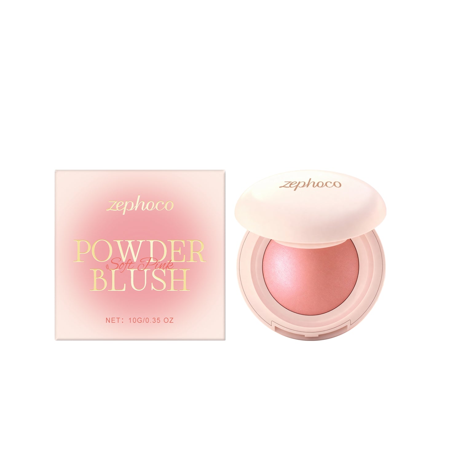 Dropshipman Silky Moisturizing Blush Powder with soft, buildable color and smooth texture, ideal for a natural, radiant glow.
