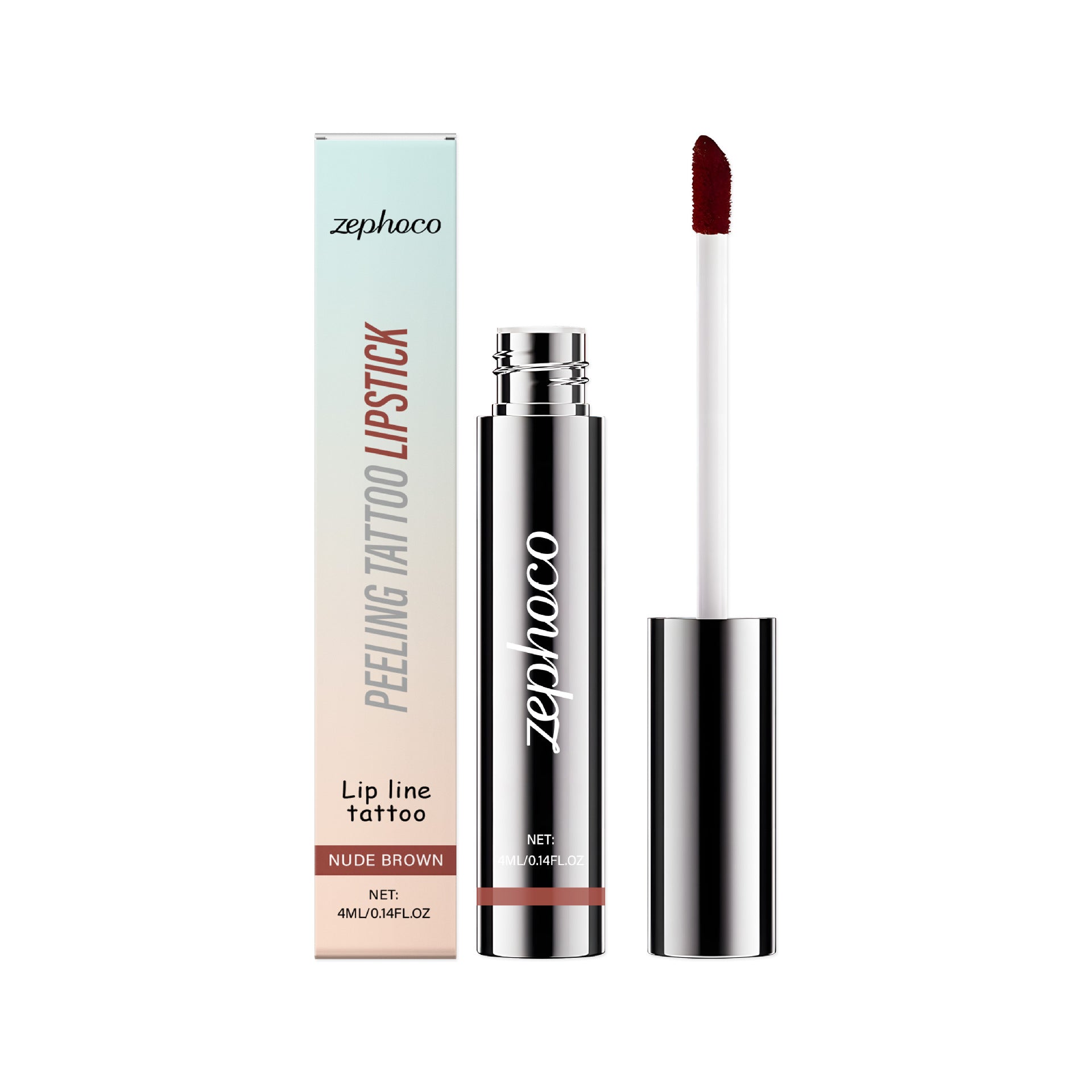 Long-lasting Dropshipman lip gloss with no stain or transfer, showcasing a shiny, smooth finish on natural lips.