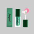 Color-changing lip gloss by Dropshipman with a moisturizing glass finish, showing a sleek tube and shiny, iridescent cap.