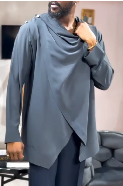 Men's Fashion Pleated Shirt