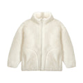 Thick fleece-lined cotton-padded coat for parents and kids, warm and cozy winter outerwear by Dropshipman.