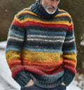 Japanese-style contrast-colored 3D-printed turtleneck top by Dropshipman, featuring a unique textured design and slim fit.