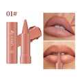 Dropshipman matte twist-up lipstick in a sleek tube, showcasing vibrant, long-lasting, waterproof lip color.