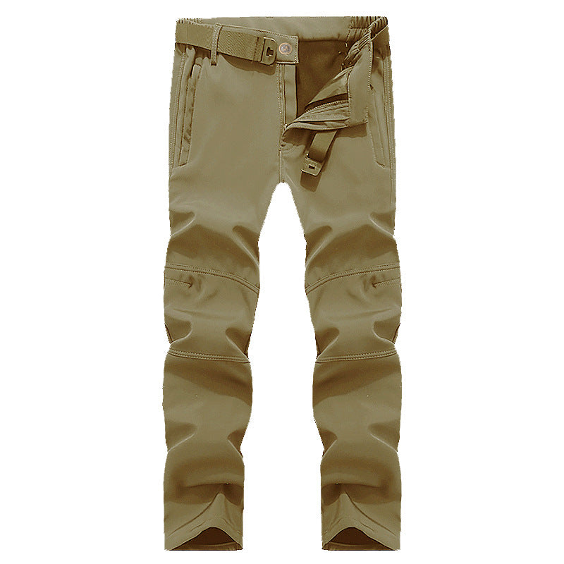 Men's outdoor softshell insulated trousers from Dropshipman, featuring a durable design and thermal lining for cold weather use.