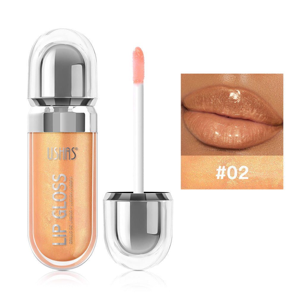 Dropshipman pearlescent liquid lipstick in a shimmering shade, showcasing its smooth, long-lasting, nonstick formula.